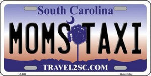 Moms Taxi South Carolina Novelty Metal License Plate