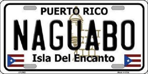 Naguabo Puerto Rico Metal Novelty License Plate