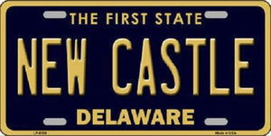 New Castle Delaware Novelty Metal License Plate
