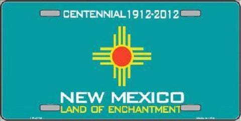 New Mexico Novelty State Background Metal License Plate