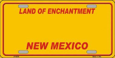 New Mexico Yellow Background Novelty Metal License Plate