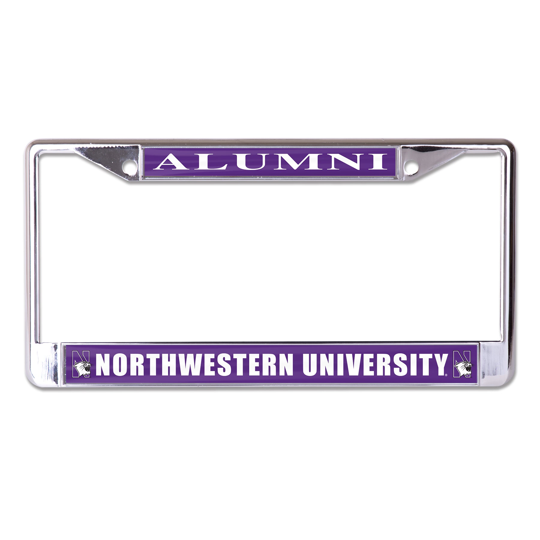 Northwestern University Alumni Chrome License Plate Frame