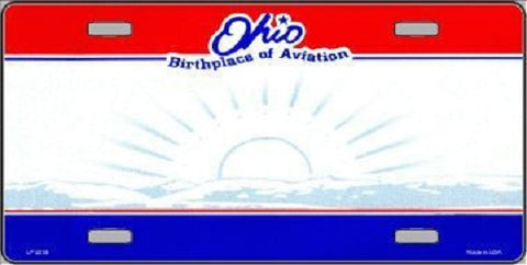 Ohio Novelty State Blank Metal License Plate