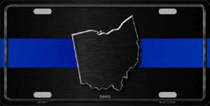 Ohio Thin Blue Line Novelty Metal License Plate