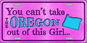 Oregon Girl Novelty Metal License Plate