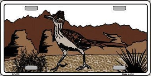 Roadrunner Arizona Novelty Metal License Plate