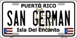 San German Puerto Rico Metal Novelty License Plate