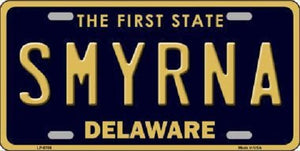 Smyrna Delaware Novelty Metal License Plate