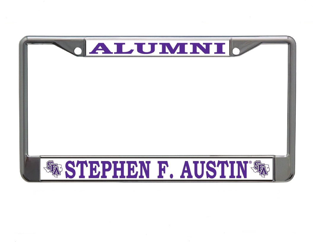 Stephen F. Austin State University Alumni Chrome License Plate Frame