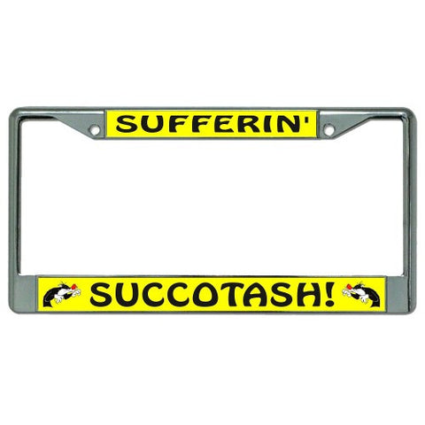 Sufferin Succotash! Sylvester Chrome License Plate Frame
