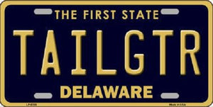 Tailgtr Delaware Novelty Metal License Plate
