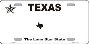 Texas Novelty State Background Blank Metal License Plate