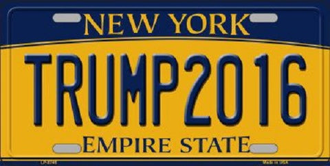 Trump 2016 Novelty Metal License Plate