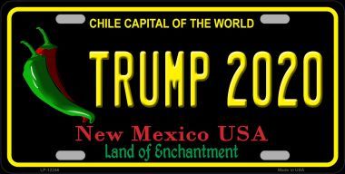 Trump 2020 New Mexico Novelty Metal License Plate