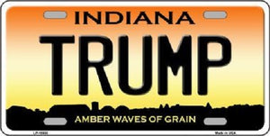 Trump Indiana Novelty License Plate
