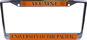 University of the Pacific Alumni Chrome License Plate Frame