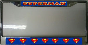 Superman Chrome License Plate Frame