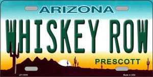 Whiskey Row Arizona Novelty License Plate